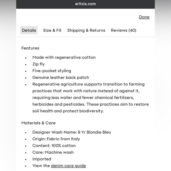 The Farrah Hi-Rise Wide Leg Jean โ Size 28 - Picture 7 of 9